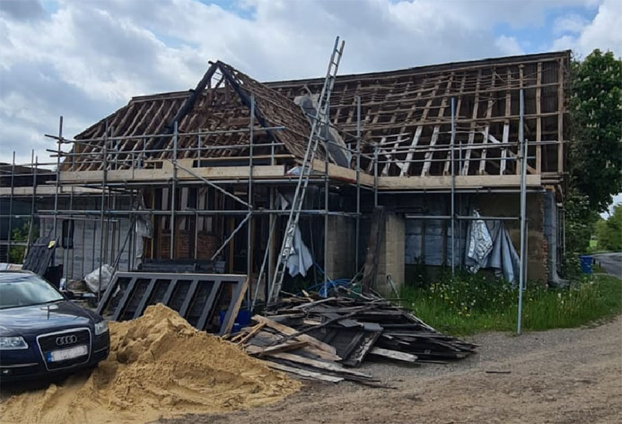 Partly converted barn for sale near Sudbury, Suffolk