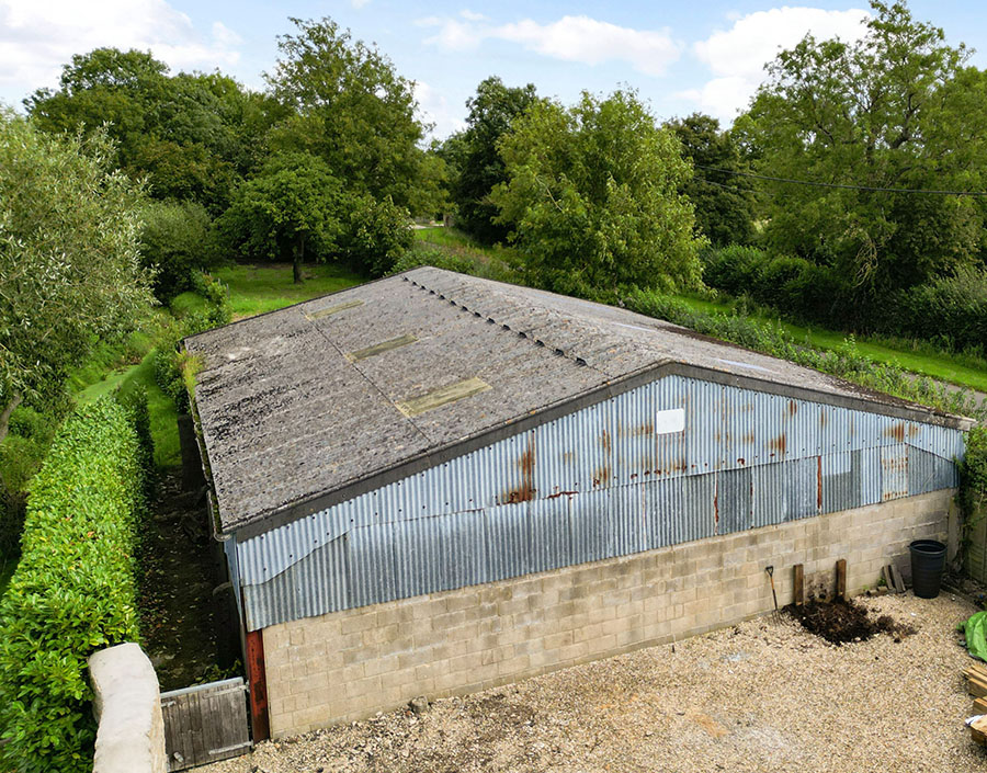 A traditional barn with planning permission for conversion to a three / four bedroom house