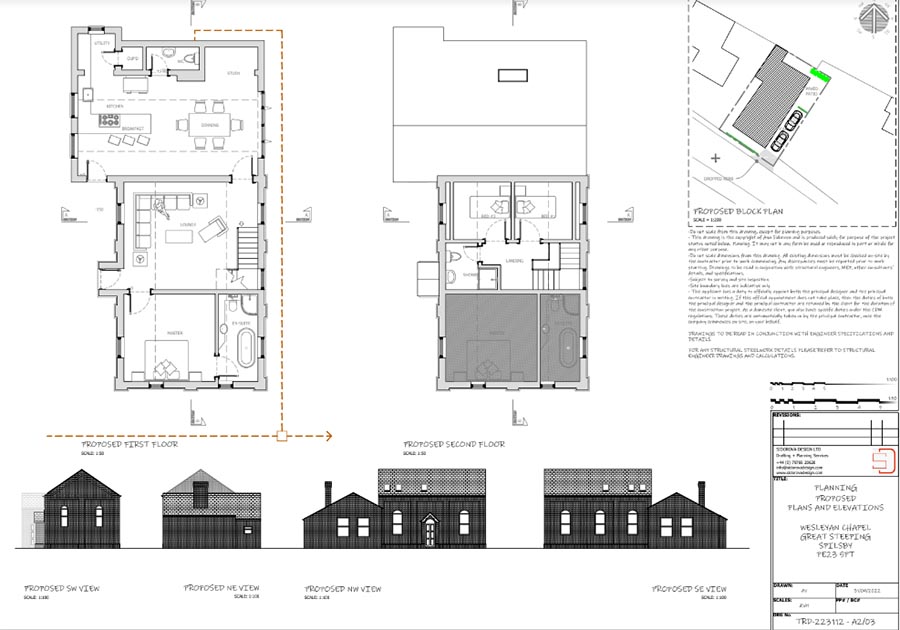 Floorplan of Character property for sale in Great Steeping Lincolnshire 