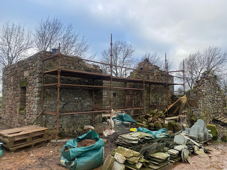 A partly converted barn with land in Sowerby Row, Cumbria