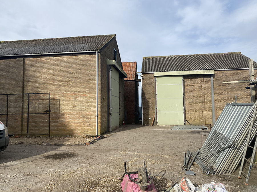 Two unconverted barns for sale near Wisbech, Cambridgeshire