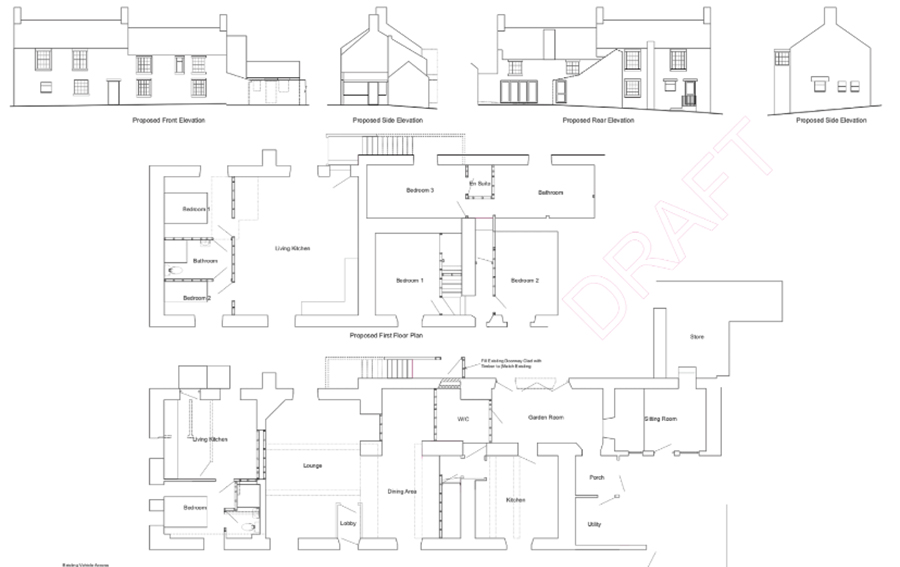 Floorplan of Converted pub with barn Matlock, Derbyshire