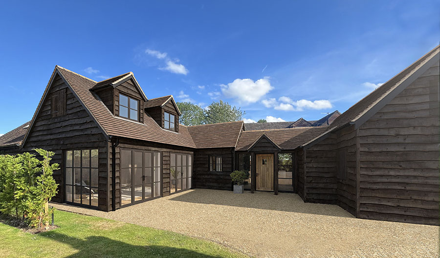 Barns with planning consent, West Horsley, Surrey