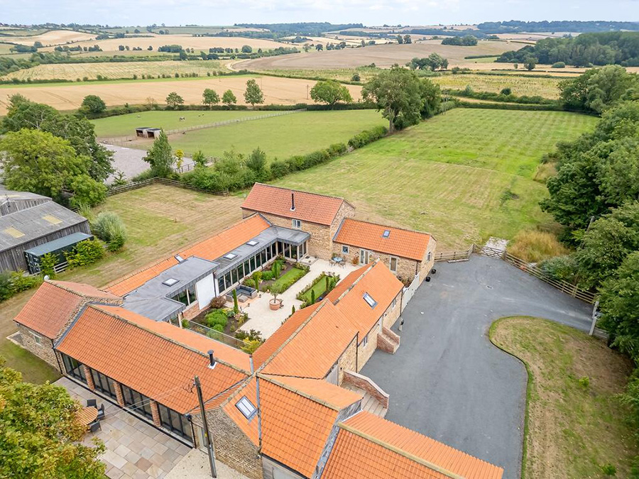 Contemporary barn conversion with self contained annexe in Foston, near York