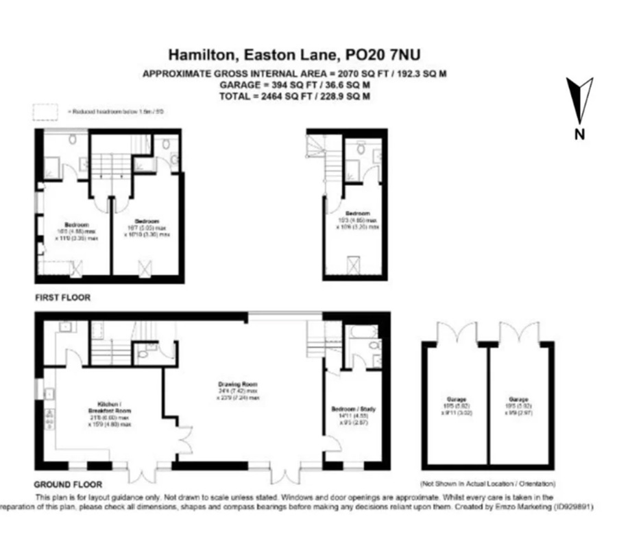 Floorplan of Barn conversion for sale near Chichester, West Sussex
