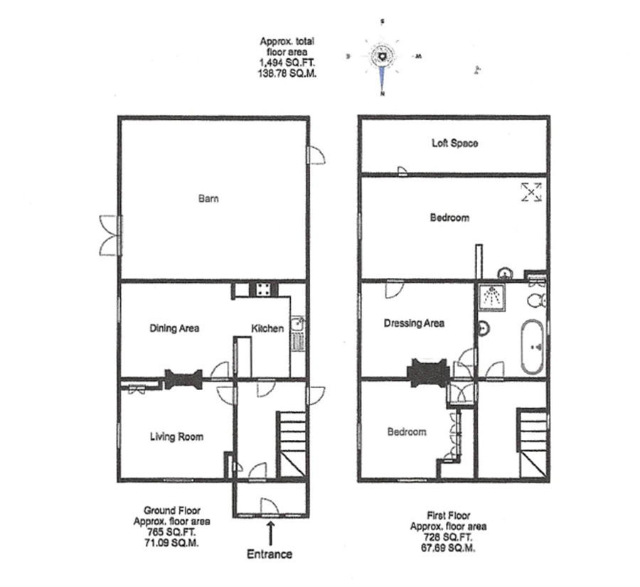 Floorplan of Barn conversion in Cranham, Essex