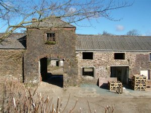 Unconverted barns near Haverfordwest, Wales