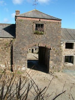 Barns with planning permission for conversion to nine units near Haverfordwest in Pembrokeshire