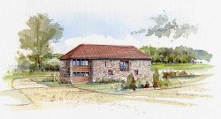 Four bedroom former granary with land near North Petherton in Somerset