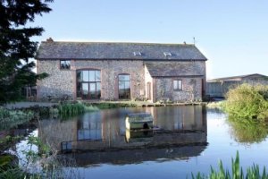 Barn conversion with land and duck pond near Crediton