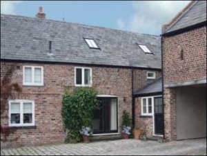 Converted barn with dovecote near Chester, Cheshire