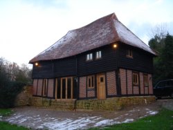15th century farmhouse and a timber framed barn conversion in West Chiltington, West Sussex