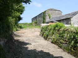Barn with planning permission for conversion in Carnaquidden, Cornwall