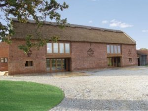 Eco barn conversion with thatched roof, Acle, Norfolk