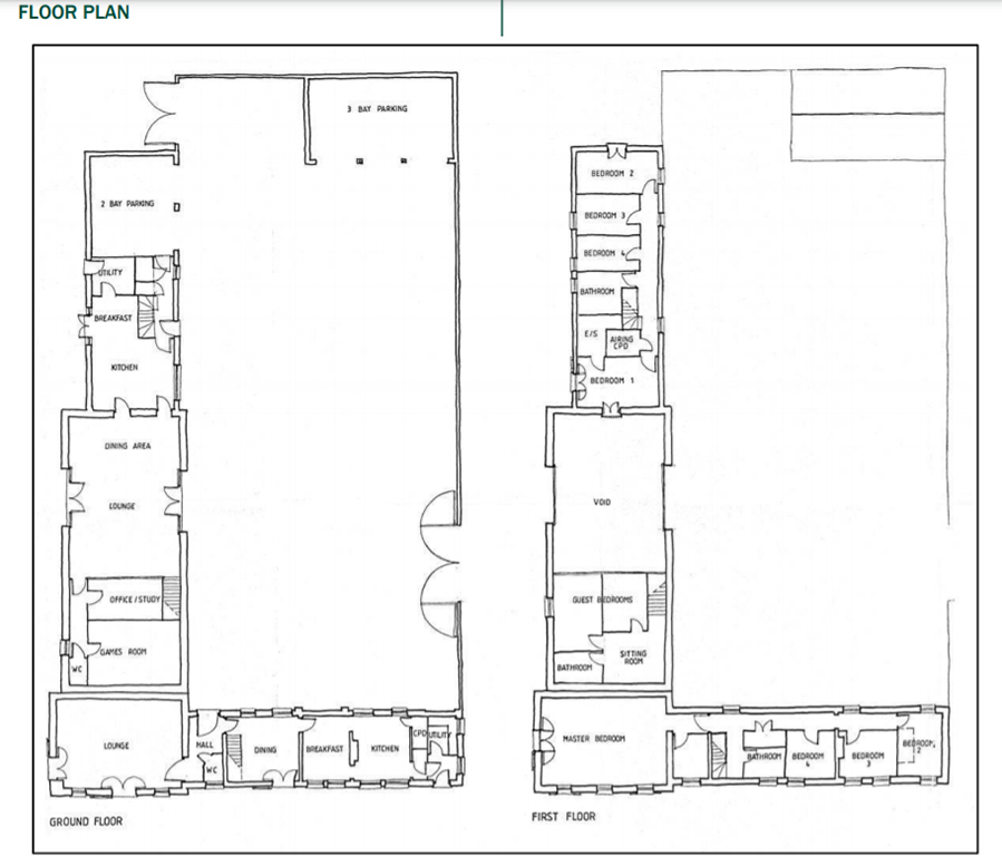Floorplan of Unconverted barn for sale near Spalding, Lincolnshire