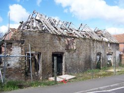 Two oak framed barns with planning permission for conversion in Uxbridge, Middlesex