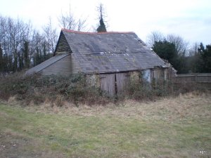 Unconverted barn with nine acres of land in Detling, near Maidstone, Kent