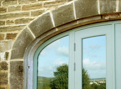 Newly converted barns on a small development in Wingerworth, near Chesterfield, Derbyshire