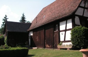 House with unconverted barns in Bavaria, Germany