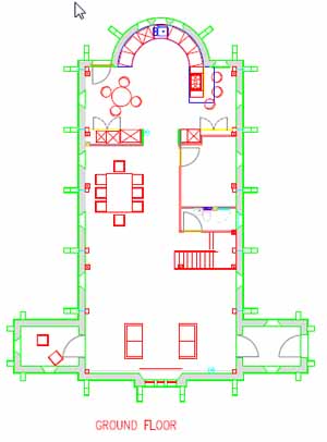 Floorplan of Chapel conversion near Peterborough, Cambridgeshire