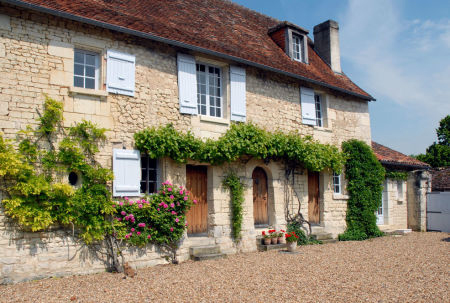 Farmhouse and barn near Châtellerault,  France