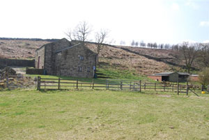 An unconverted barn with detailed planning permission near Hebden Bridge, West Yorkshire