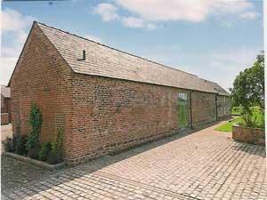 A converted cruck barn near Chester in Cheshire